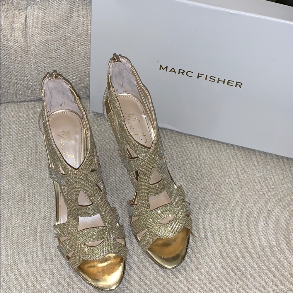 Marc Fisher Nala Mid Heel Evening Sandal